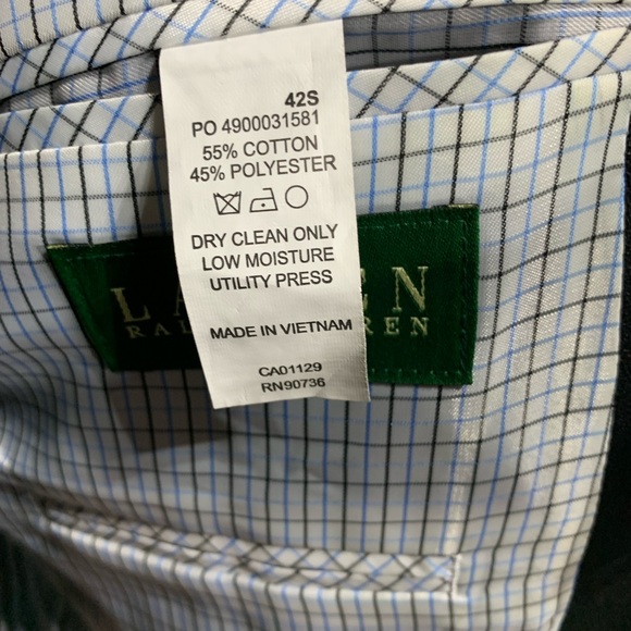 Men’s Black Ralph Lauren Cotton Polyester Blend Blazer - Picture 6 of 6